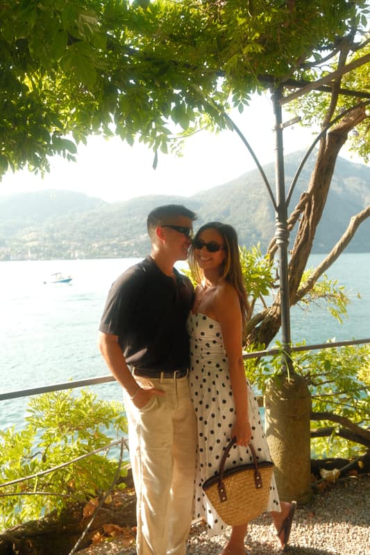 Julia and Jerome by the water